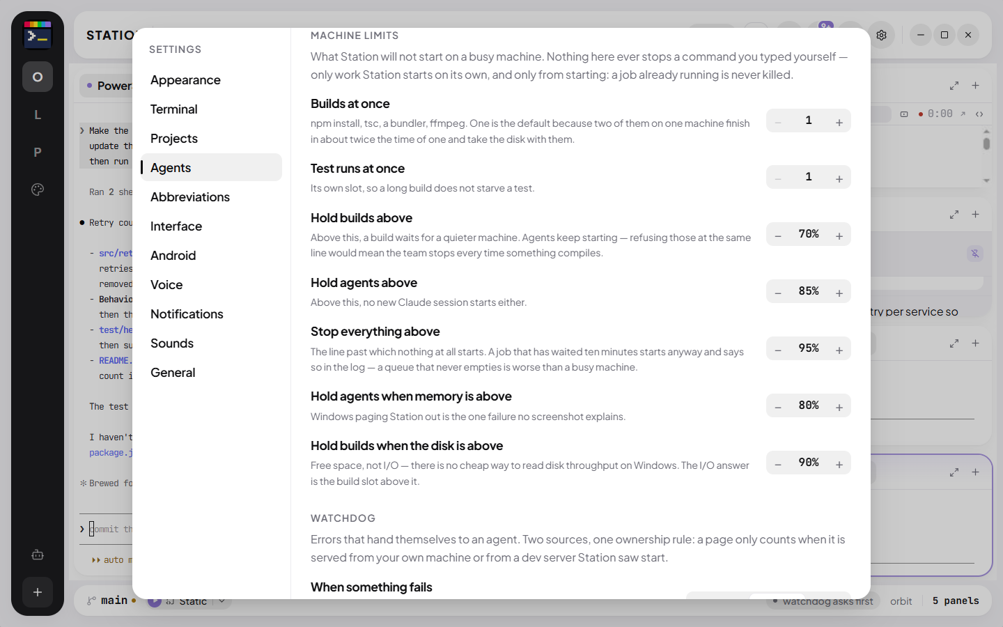 Scheduler & machine limits